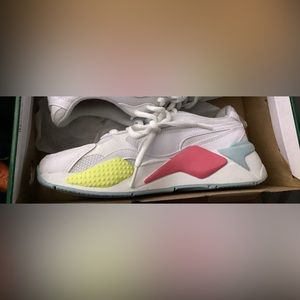 Puma RS-X3 Leather Pop Shoes in White Size 7Y | Synthetic | Jimmy Jazz